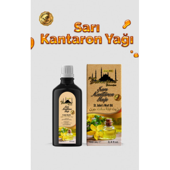 Tarihi SultanAhmet Baharatçısı Kantaron Yağı 100 Ml (Özel Üretim)