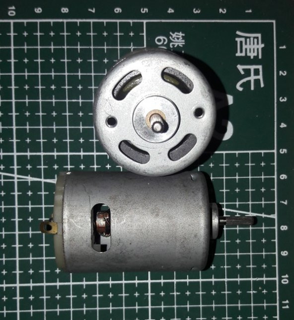 RS540 DC 6-24V (Çap 36mm) Yüksek Torklu Motor - 5