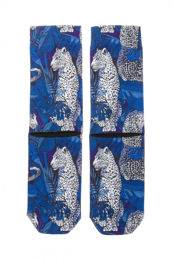 Farm Animals Leopar Desenli Soket Çorap - 2