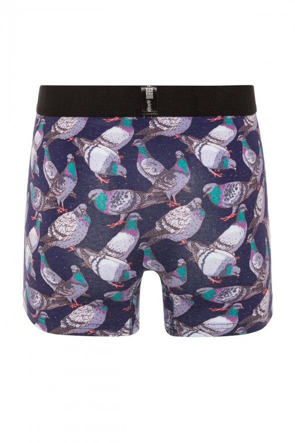 Farm Animals Pigeon Desenli Boxer - 2