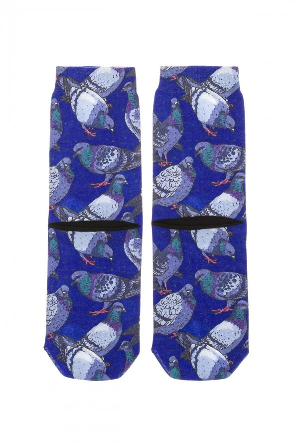 Farm Animals Güvercin Desenli Soket Çorap - 2