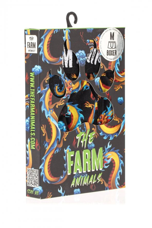 Farm Animals Dragon Desenli Boxer - 5