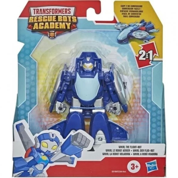 Hasbro Transformers Rescue Bots Academy Whirl Figür - 11 cm Dönüşebilen Robot