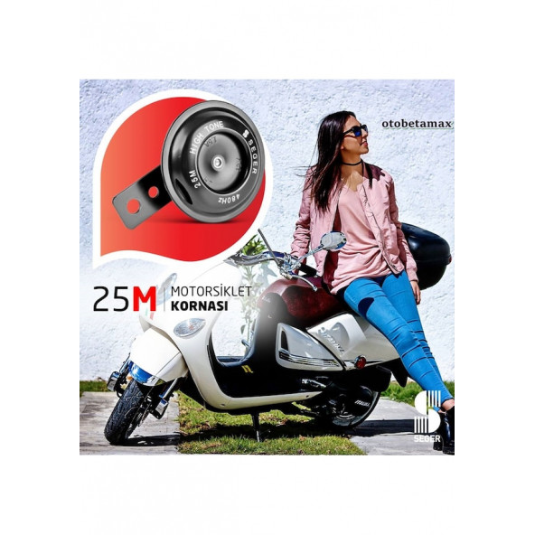 SEGER 12V. (25M) MOTOSİKLET KORNA,MOTOR, MOBİLET, EAN: 8698520202831 - 3
