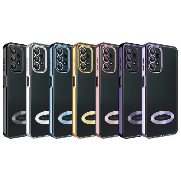 Galaxy A13 4G Kılıf Kamera Korumalı Logo Gösteren Omega Kapak - 8