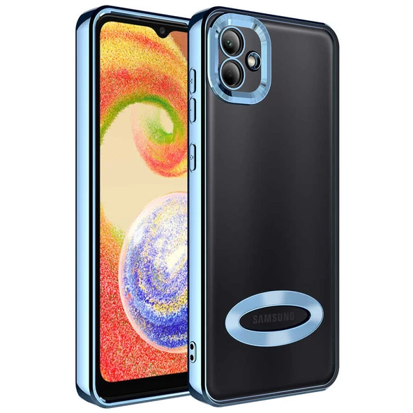 Galaxy A03 Kılıf Kamera Korumalı Logo Gösteren Zore Omega Kılıf