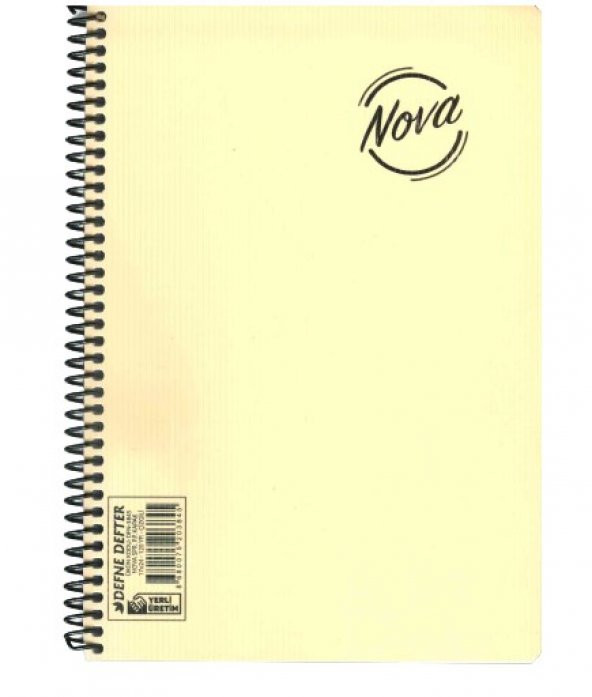 72 Yaprak Çizgili Defter Orta Boy Spiralli  Plastik Kapak 1 Adet - 4