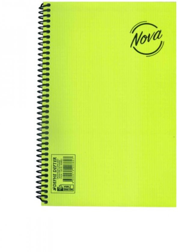 72 Yaprak Çizgili Defter Orta Boy Spiralli  Plastik Kapak 1 Adet - 6