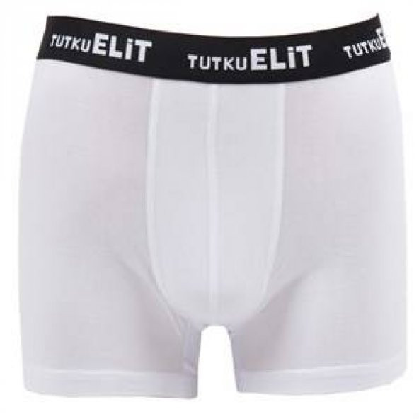 Tutku Elit Modal Elastan Spor Erkek Boxer 1252 | Beyaz