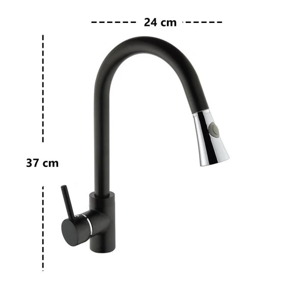 Venita Efsun Çift Fonksiyonlu Spiralli Mutfak Bataryası Siyah - Resim 3