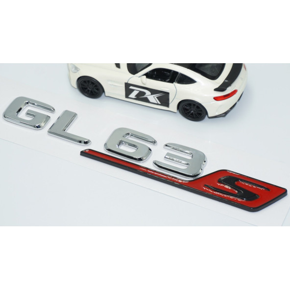 DK Tuning GL63S Bagaj Kırmızı Krom ABS Yazı Logo Benz İle Uyumlu - 3