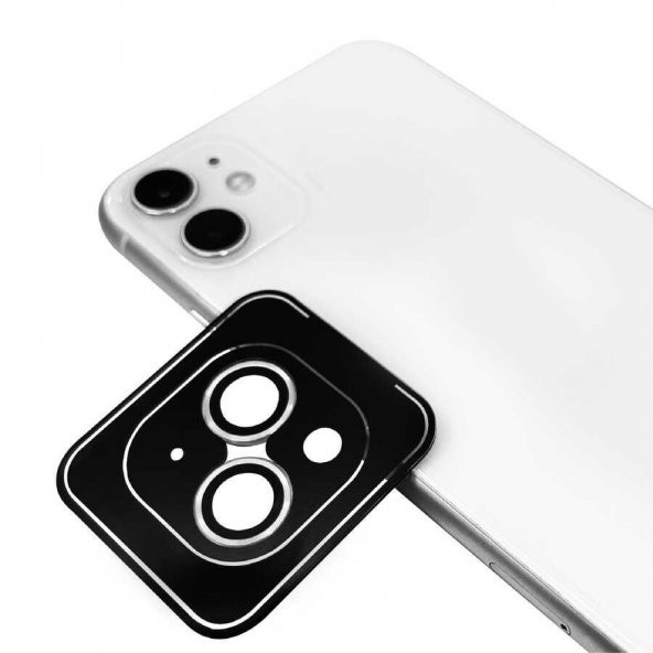 KNY Apple İphone 14 Plus İçin Kamera Lens Koruyucu Tekli Kolay Takılan CL-09 Gri