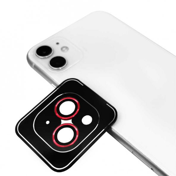 KNY Apple İphone 14 Plus İçin Kamera Lens Koruyucu Tekli Kolay Takılan CL-09 Kırmızı