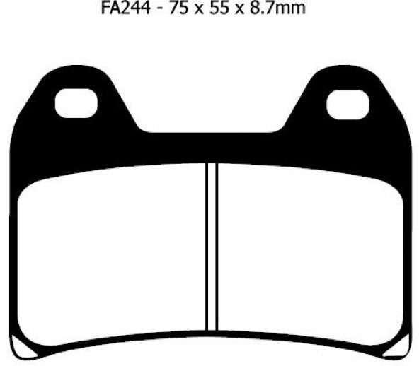 Ebc Fa244Hh 2002-2013 Aprilia Tuono 1000R Ön Fren Balatası Sinteri Balata (2li Kaliper) - 3