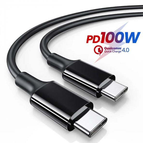 ALLY USB Type-C PD3.1 100W(20V-5A) Hızlı Veri Şarj Kablosu 1metre