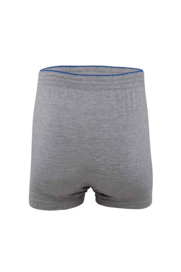 Tutku Penye Düz Boxer 117 3lü Paket | Gri