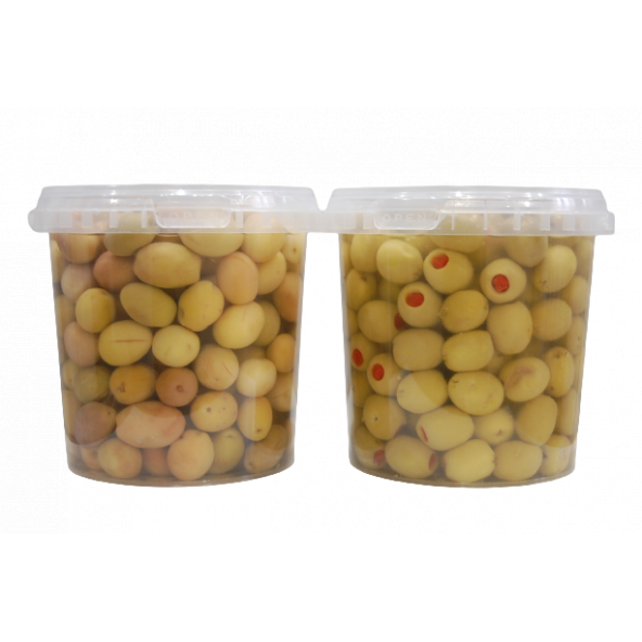 Sadıcım Biberli 650 Gr + Çizik 650 gr Yeşil Zeytin Pet Kavanoz - Resim 2