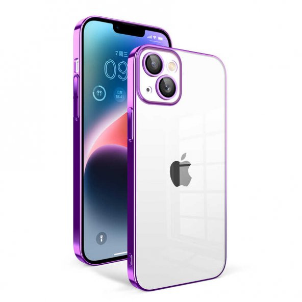 iPhone 14 Plus Kılıf Garaj Kenarları Renkli Kamera Korumalı Kılıf