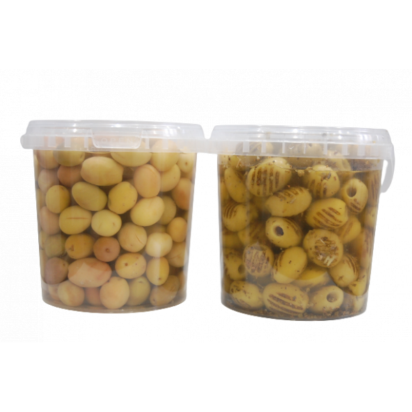 Sadıcım Çizik 650 Gr + Izgara 600 Gr Yeşil Zeytin Pet Kavanoz ürün görseli