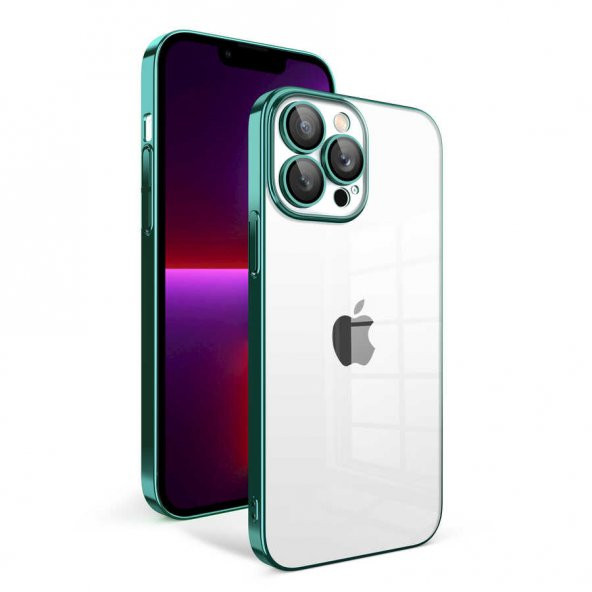 iPhone 13 Pro Kılıf Garaj Kenarları Renkli Kamera Korumalı Kılıf