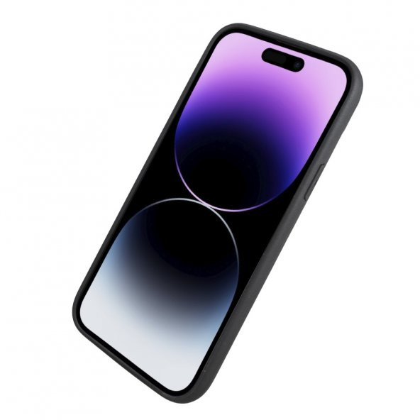 Bouletta Apple iPhone 14 Pro Max Uyumlu Deri Standlı Kapak V4EF - 5