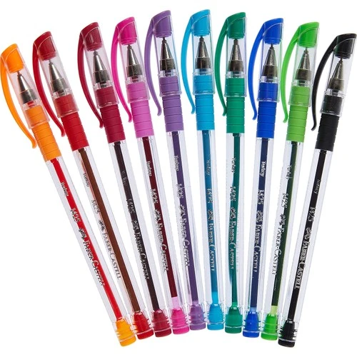 Faber Castell 1425 Tükenmez Kalem Ailesi 10'lu Poşet - 2