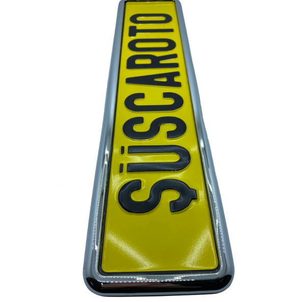 Krom Çerçeveli Esnek Araç Takmatik Plakalık Oto Plakalık Plaka Altı Altlığı Plaka Tutucu Yeni Nesil Plakalık 1 Adet - 3