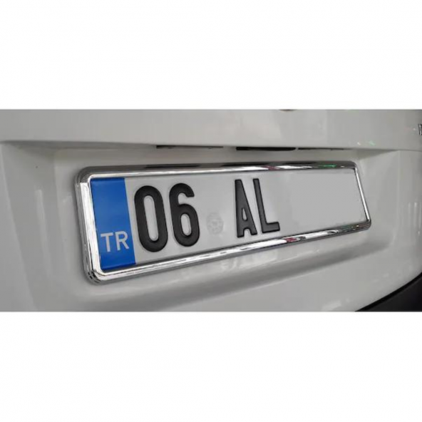 Krom Çerçeveli Esnek Araç Takmatik Plakalık Oto Plakalık Plaka Altı Altlığı Plaka Tutucu Yeni Nesil Plakalık 1 Adet - 8