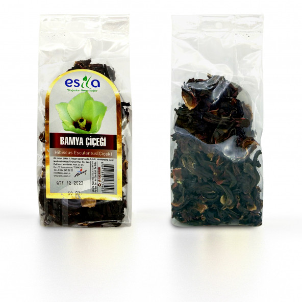 Esila Bamya Çiçeği (Hibiscus) Poşet Çay 50 Gr.