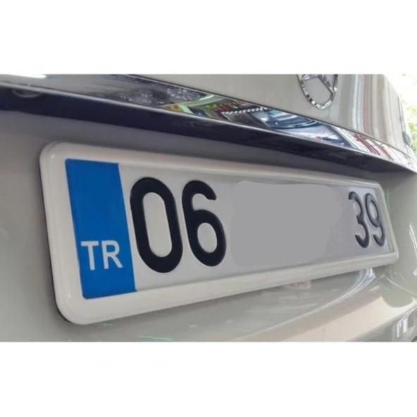 Beyaz Çerçeveli Esnek Araç Takmatik Plakalık Oto Plakalık Plaka Altı Altlığı Plaka Tutucu Yeni Nesil Plakalık 1 Adet - 2