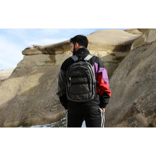 Plm Case Cosmic 15.6" Sırt Çantası Siyah 15.6 İnç Laptop Sırt Çantası - Resim 2