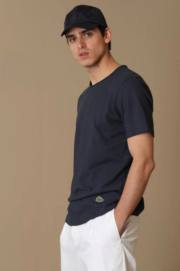 Junya Modern Grafik T- Shirt Antrasit - 2