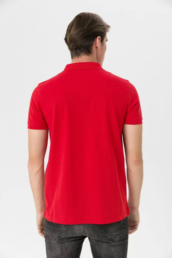 Farm Animals Polo Yaka Penguen Nakış Detaylı Erkek T-shirt - 7