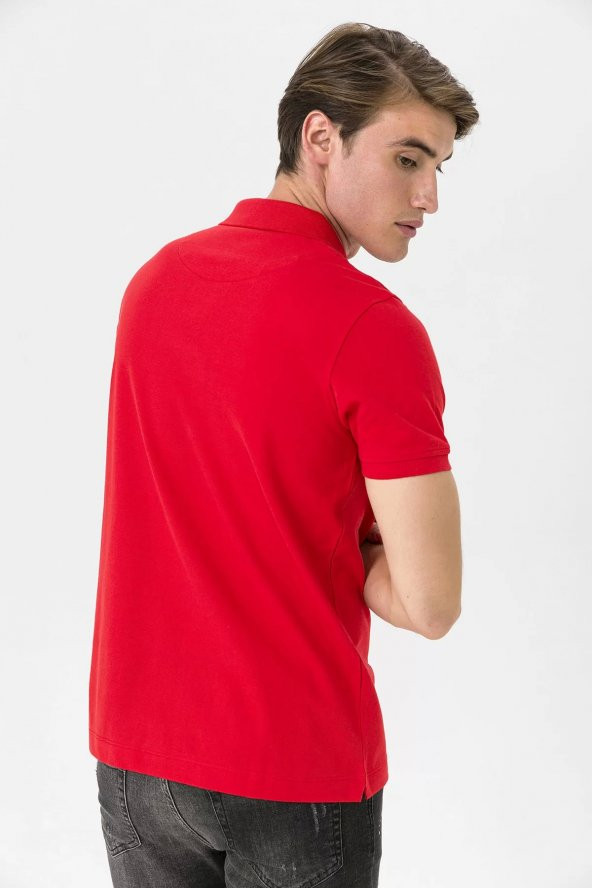 Farm Animals Polo Yaka Penguen Nakış Detaylı Erkek T-shirt - 8