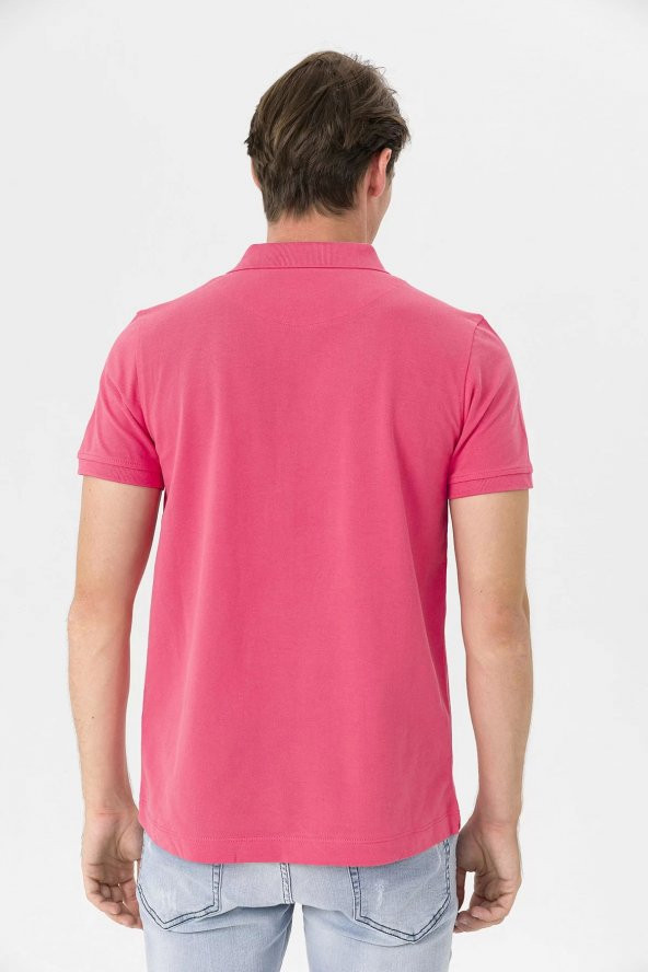 Farm Animals Polo Yaka Penguen Nakış Detaylı Erkek T-shirt - 7