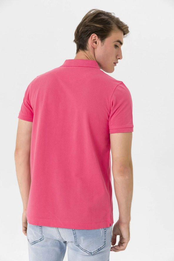 Farm Animals Polo Yaka Penguen Nakış Detaylı Erkek T-shirt - 8