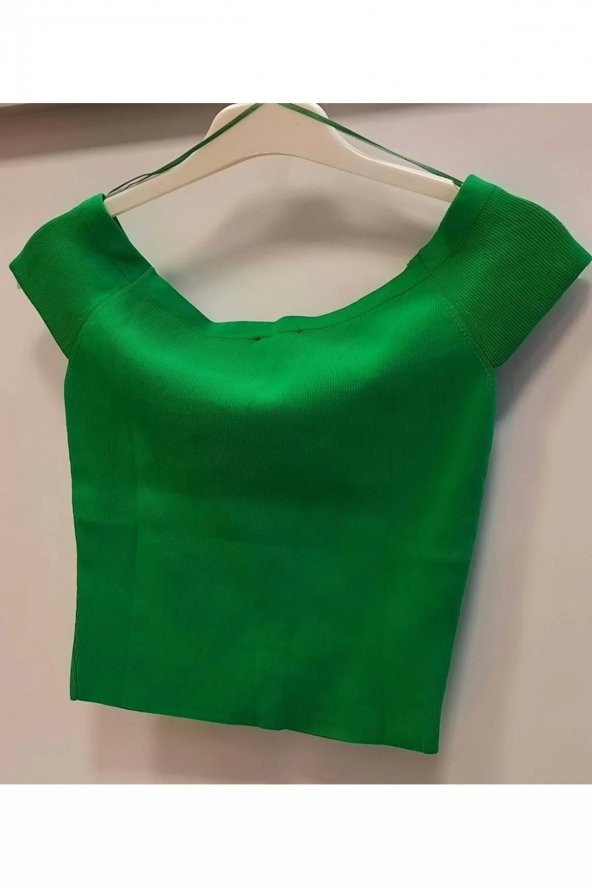 Kayık Yaka Kısa Kol Kazak - 2