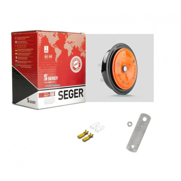 SEGER 12V. DİDİT KORNA STANDART, KALIN SES, No: 50FK12.000.02K, EAN: 8698520200356