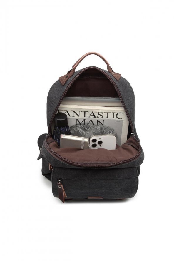 Büyük Boy Erkek Sırt Çantası Kanvas Kumaş 1303 - 5