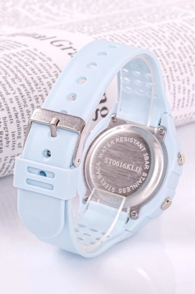 Işıklı Dijital Büyük Kız Çocuk Genç Erkek Kız Kol Saati Takvim Kronometre ST-304271 - 2