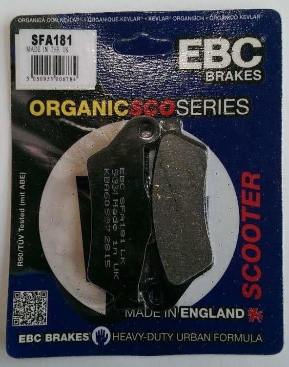 Ebc Sfa181 2015-2016 Bajaj Pulsar AS 150 Ön Fren Balatası Organik Balata - Resim 3