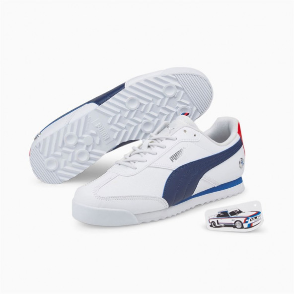 Puma Bmw Mms Roma Erkek Beyaz Günlük Stil Ayakkabı - 5
