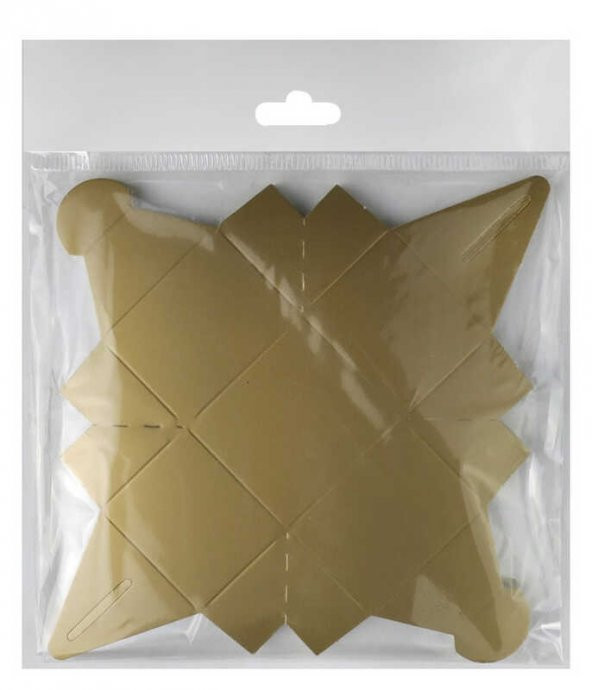 LOKUMLUK KARTON KUTU ALTIN 25 ADET - Resim 6