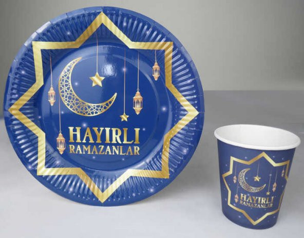 TABAK KARTON HAYIRLI RAMAZANLAR 8 ADET - Resim 4