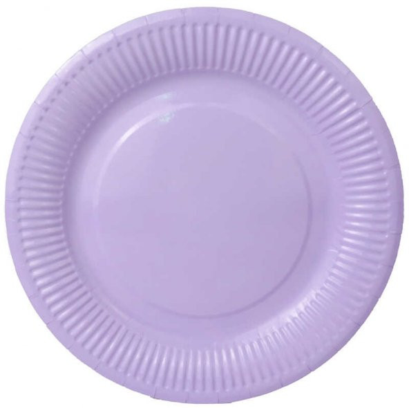 TABAK KARTON MAKARON LİLA 23 CM 8 ADET - Resim 3