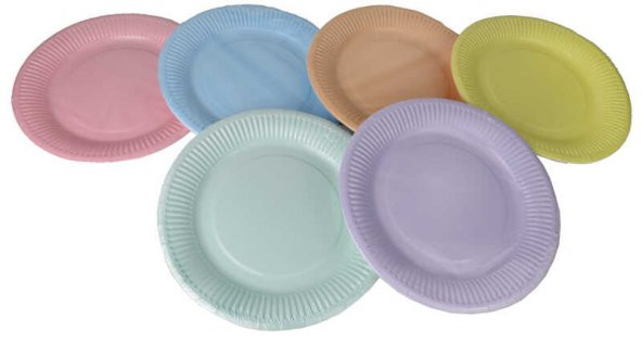 TABAK KARTON MAKARON LİLA 23 CM 8 ADET - Resim 4