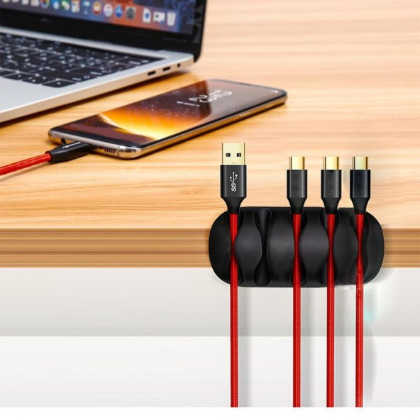 3B Trend 3lü Set 5 Kanallı Kablo Tutucu Düzenleyici Sabitleyici - 3