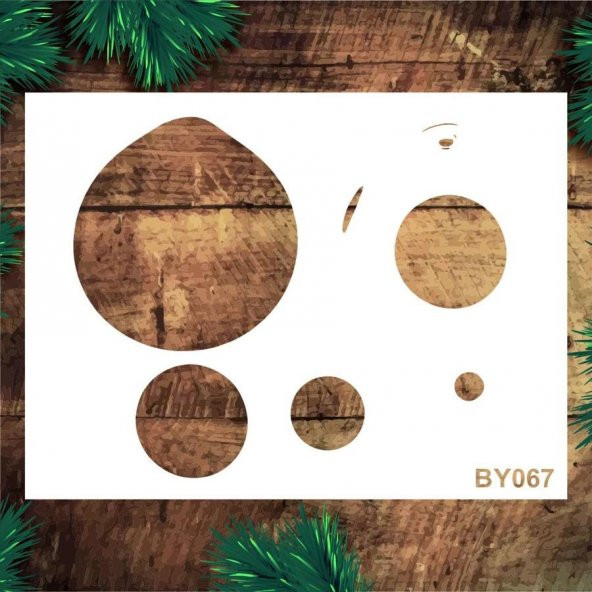 Boyutlu Desen Stencil Şablon (25x35) BY-067 ürün görseli