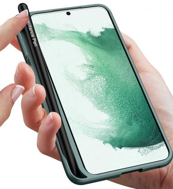 Samsung Galaxy S22 Plus Kılıf Zore Kalemli Kıpta Kapak - 12