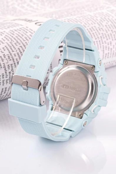 Silikon Kordonlu 3 atm Su Geçirmez Unisex Kız Erkek Çocuk Kol Saati ST-304276 - 2